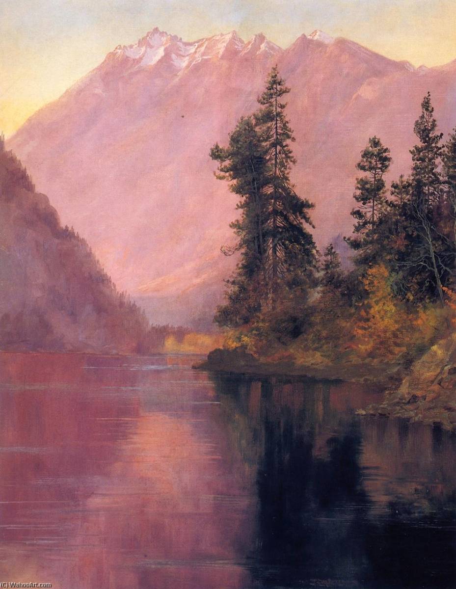 Wikioo.org - The Encyclopedia of Fine Arts - Painting, Artwork by Abbey Williams Hill - Looking Down Lake Chelan