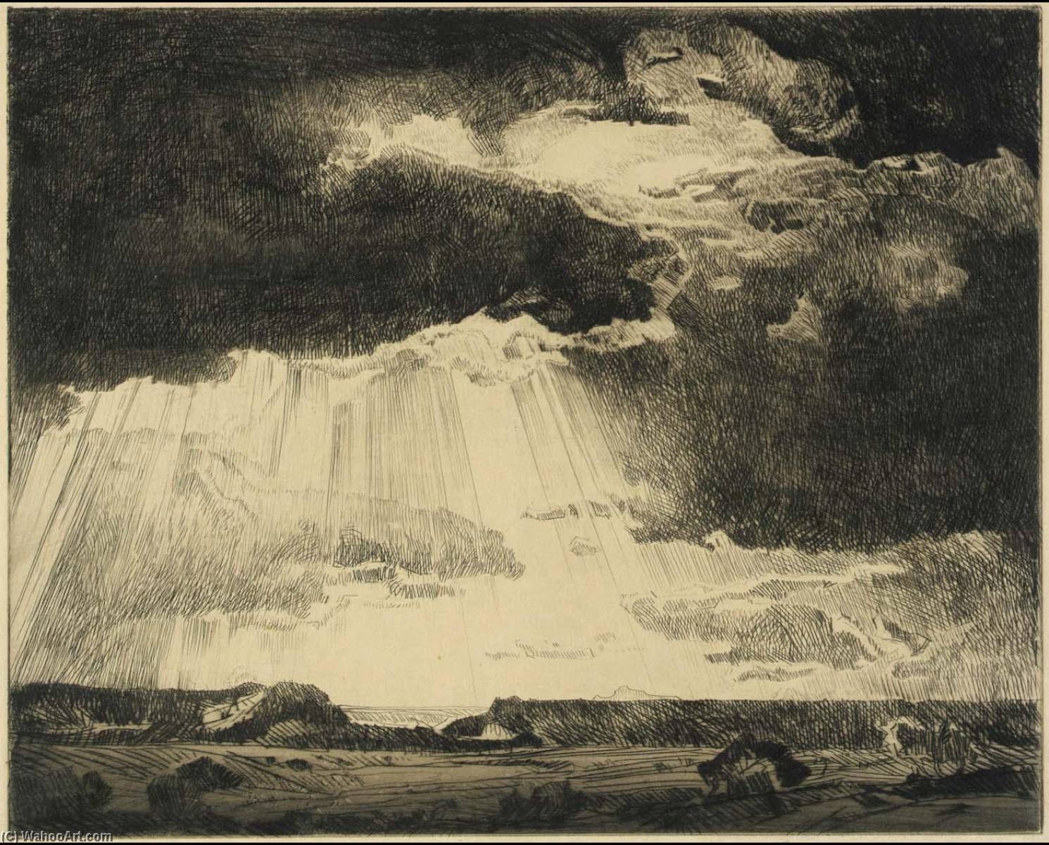 WikiOO.org - Encyclopedia of Fine Arts - Målning, konstverk Carl Oscar Borg - Under Western Skies
