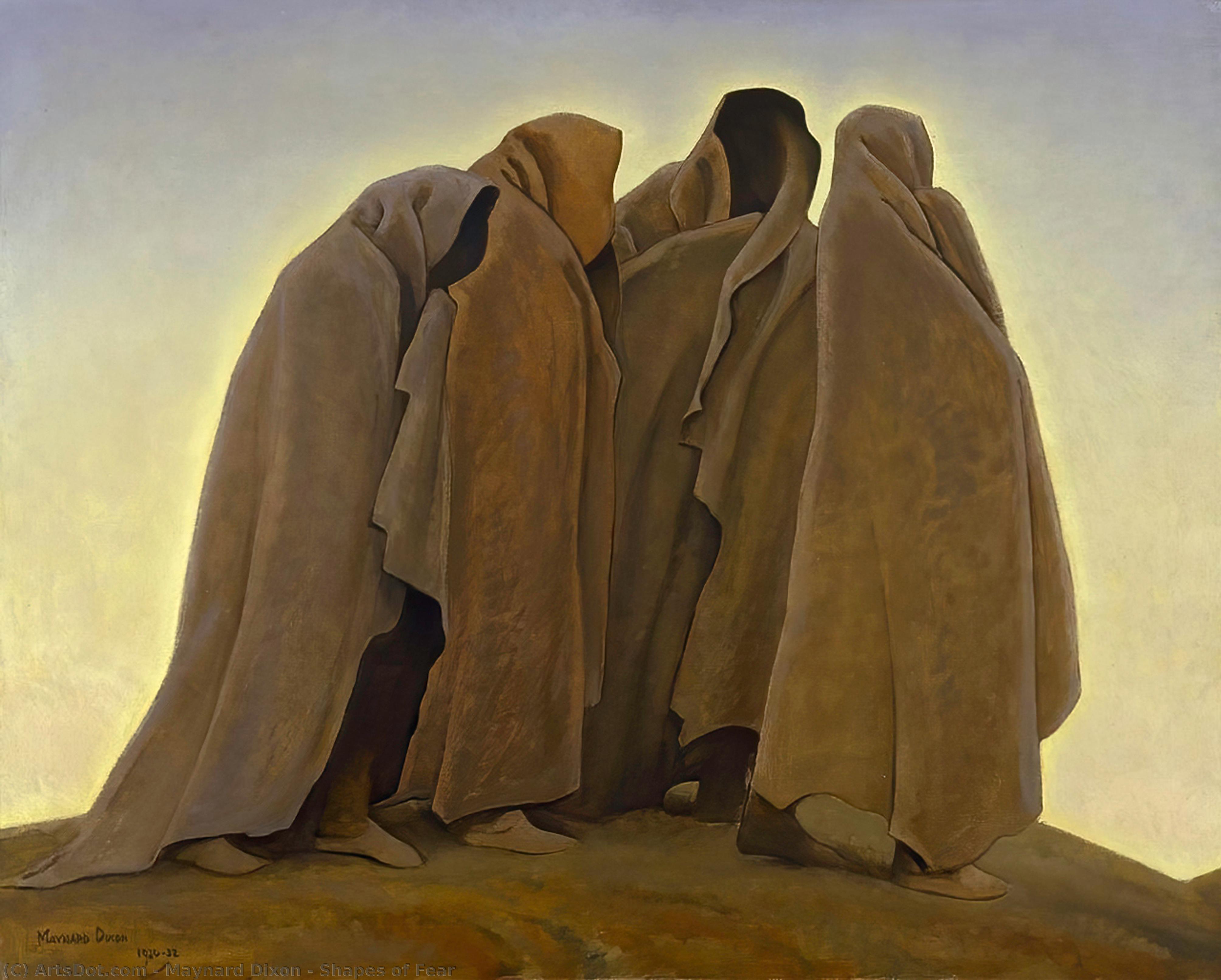 Wikioo.org - The Encyclopedia of Fine Arts - Painting, Artwork by Maynard Dixon - Shapes of Fear