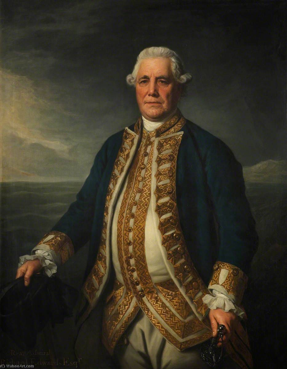 Wikioo.org - The Encyclopedia of Fine Arts - Painting, Artwork by Nathaniel Dance-Holland - Admiral Richard Edwards (d.1794)