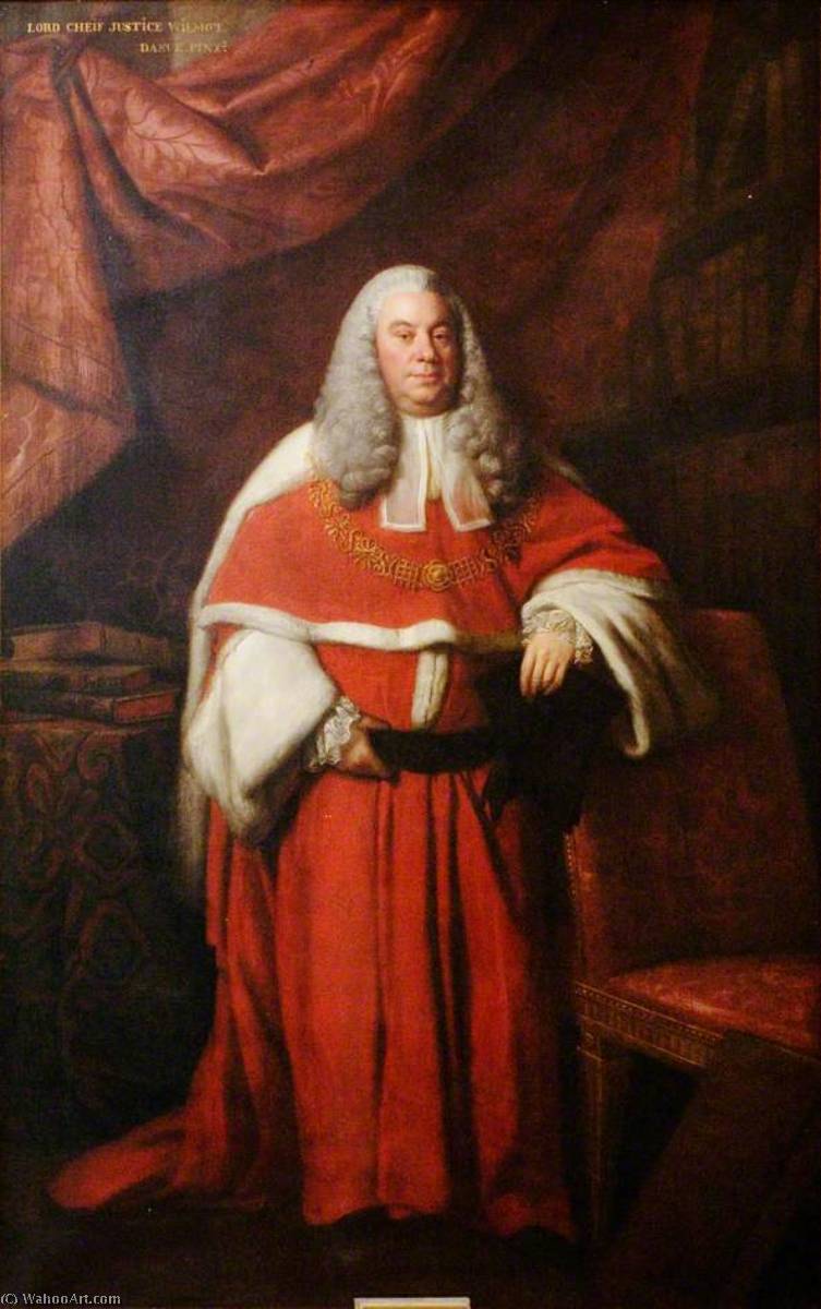 WikiOO.org - Енциклопедия за изящни изкуства - Живопис, Произведения на изкуството Nathaniel Dance-Holland - Sir John Eardley Wilmot (1709–1792), Chief Justice of the Common Pleas