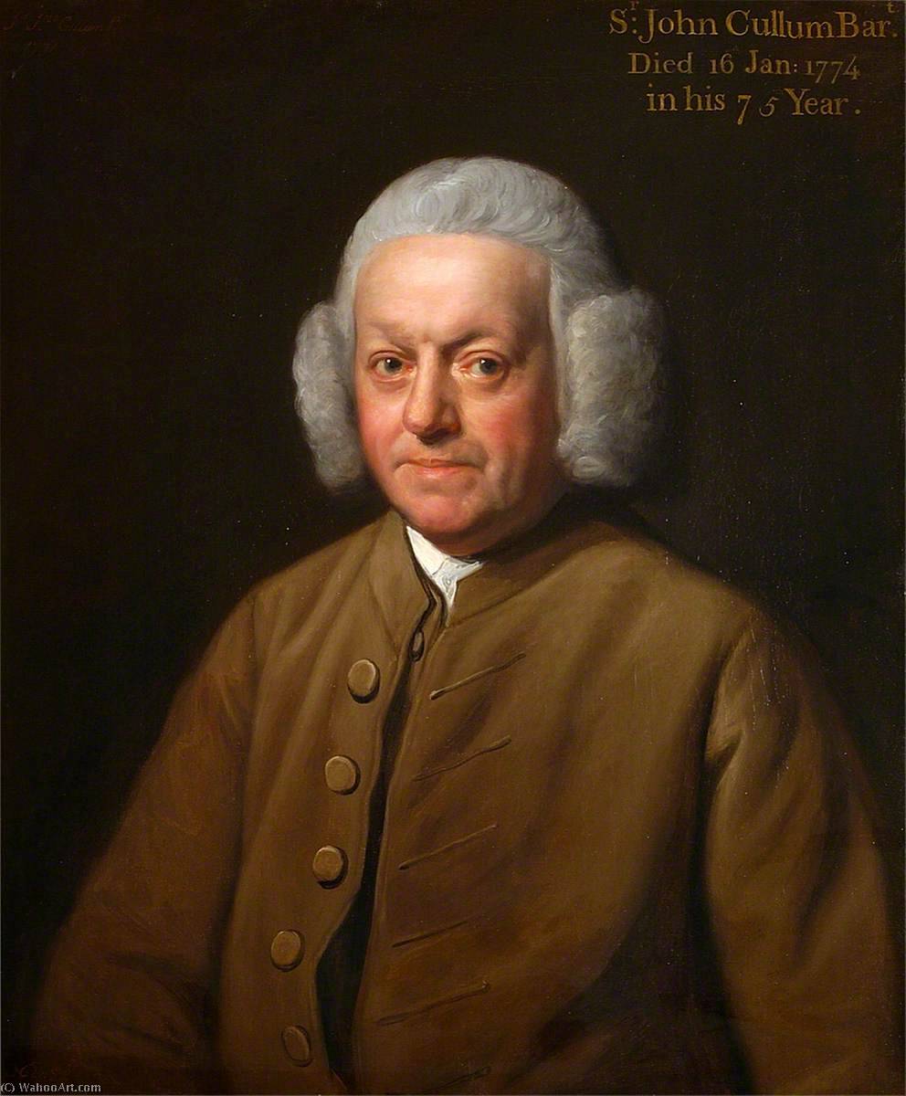 Wikioo.org - The Encyclopedia of Fine Arts - Painting, Artwork by Nathaniel Dance-Holland - Sir John Cullum (1699–1774), 5th Bt