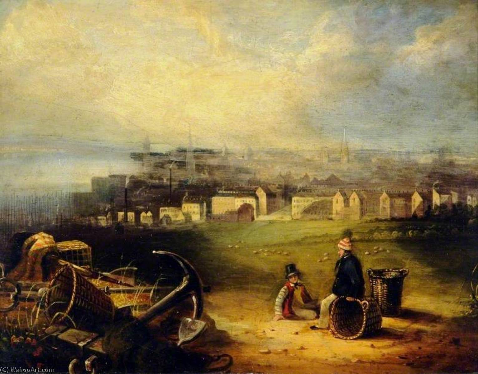 WikiOO.org - Εγκυκλοπαίδεια Καλών Τεχνών - Ζωγραφική, έργα τέχνης Richard Parkes Bonington - View of the City of Lyons, France