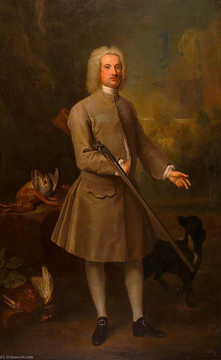 WikiOO.org - Güzel Sanatlar Ansiklopedisi - Resim, Resimler William Aikman - Sir Charles Blois (1657–1738), 1st Bt, MP for Ipswich and Dunwich