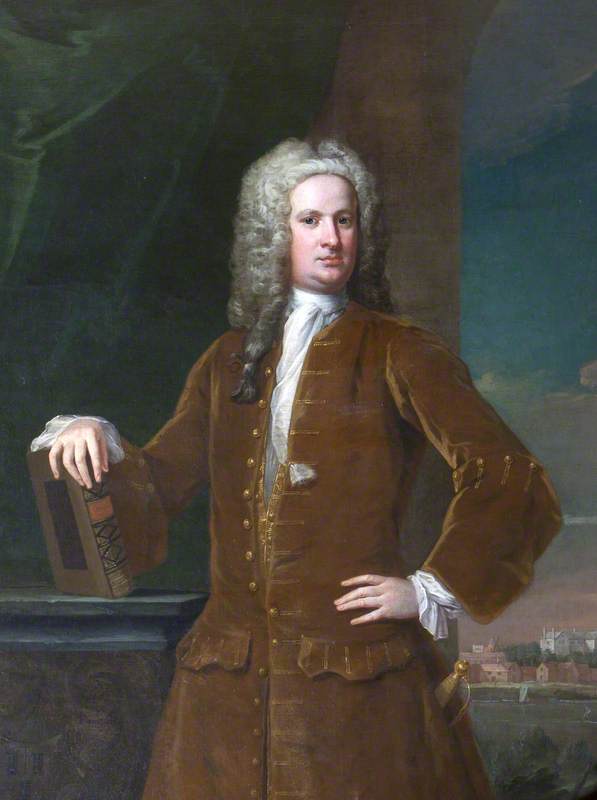 Wikioo.org - Bách khoa toàn thư về mỹ thuật - Vẽ tranh, Tác phẩm nghệ thuật William Aikman - Edmund Prideaux (1693–1745) (detail)