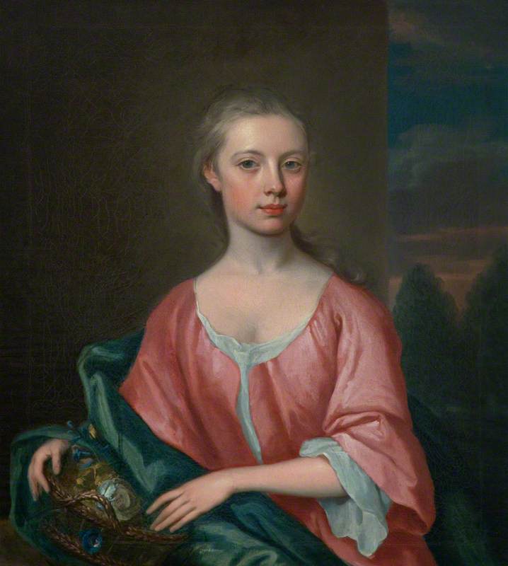 Wikioo.org - สารานุกรมวิจิตรศิลป์ - จิตรกรรม William Aikman - Anne Erskine (1709–1735), Daughter of Lord Dun and Wife Successively of James, 9th Earl of Airlie and Sir Alexander Macdonald