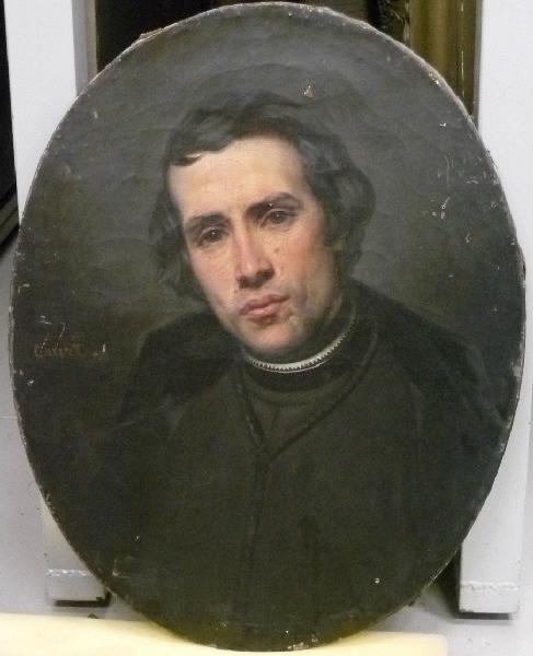 WikiOO.org - Encyclopedia of Fine Arts - Maleri, Artwork Joseph Désiré Court - Portrait d'un prêtre espagnol