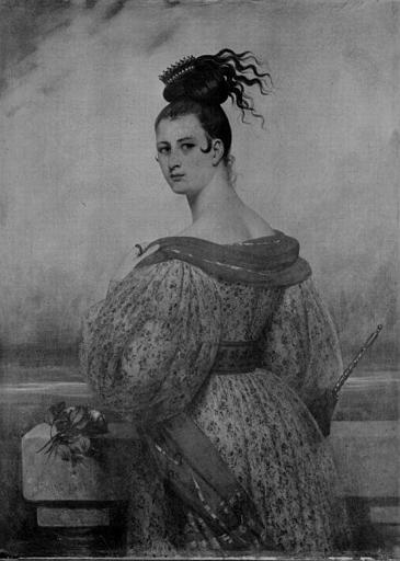 WikiOO.org - Encyclopedia of Fine Arts - Schilderen, Artwork Joseph Désiré Court - PORTRAIT DE FEMME