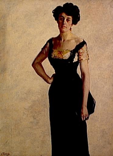 WikiOO.org - Encyclopedia of Fine Arts - Maleri, Artwork Lothar Von Seebach - Portrait de jeune femme
