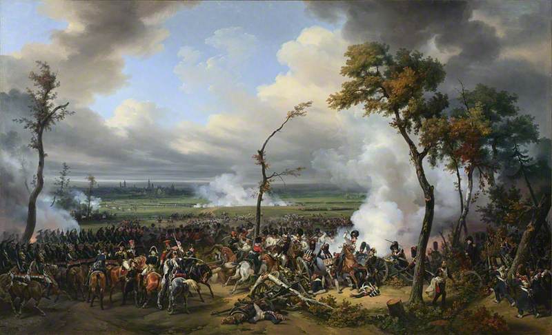 WikiOO.org - Enciclopédia das Belas Artes - Pintura, Arte por Emile Jean Horace Vernet - The Battle of Hanau