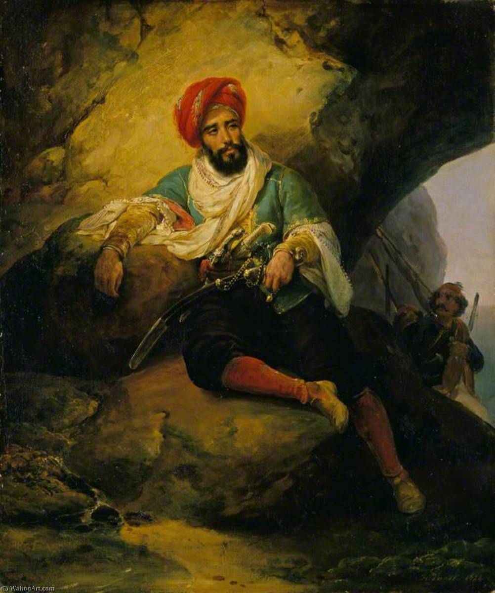 Wikioo.org - The Encyclopedia of Fine Arts - Painting, Artwork by Emile Jean Horace Vernet - Conrad the Corsair