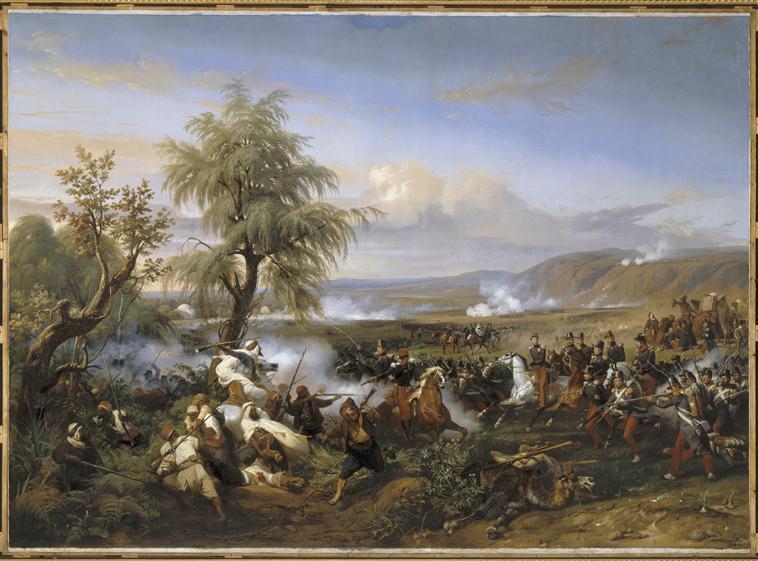 Wikioo.org – L'Encyclopédie des Beaux Arts - Peinture, Oeuvre de Emile Jean Horace Vernet - Lutte de l'Habrah , 3 decembre 1835