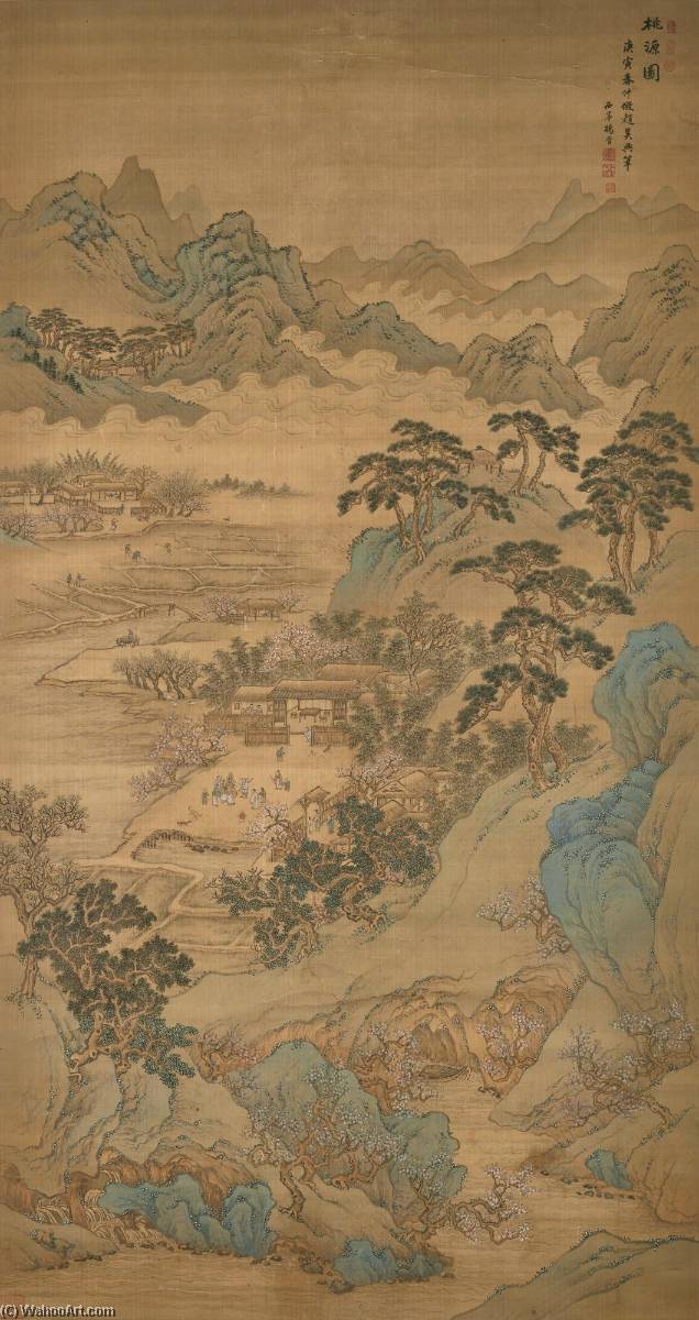 WikiOO.org - Енциклопедія образотворчого мистецтва - Живопис, Картини
 Yang Jin - PEACHBLOSSOM VILLAGE