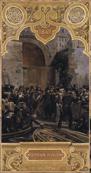 Wikioo.org - The Encyclopedia of Fine Arts - Painting, Artwork by Emile Jean Horace Vernet - Occupation d'Ancône par les troupes françaises, 23 février 1832