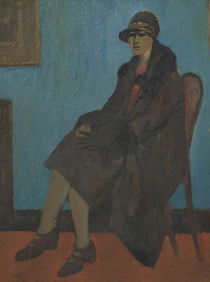 WikiOO.org - Encyclopedia of Fine Arts - Schilderen, Artwork Lawrence Stephen Lowry - Woman in a Chair