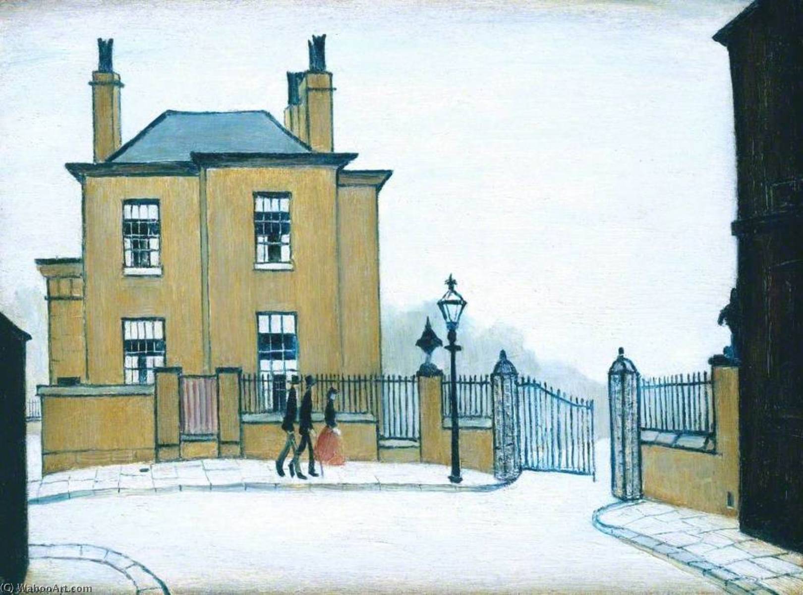 Wikioo.org - The Encyclopedia of Fine Arts - Painting, Artwork by Lawrence Stephen Lowry - The Old House, Grove Street, Salford