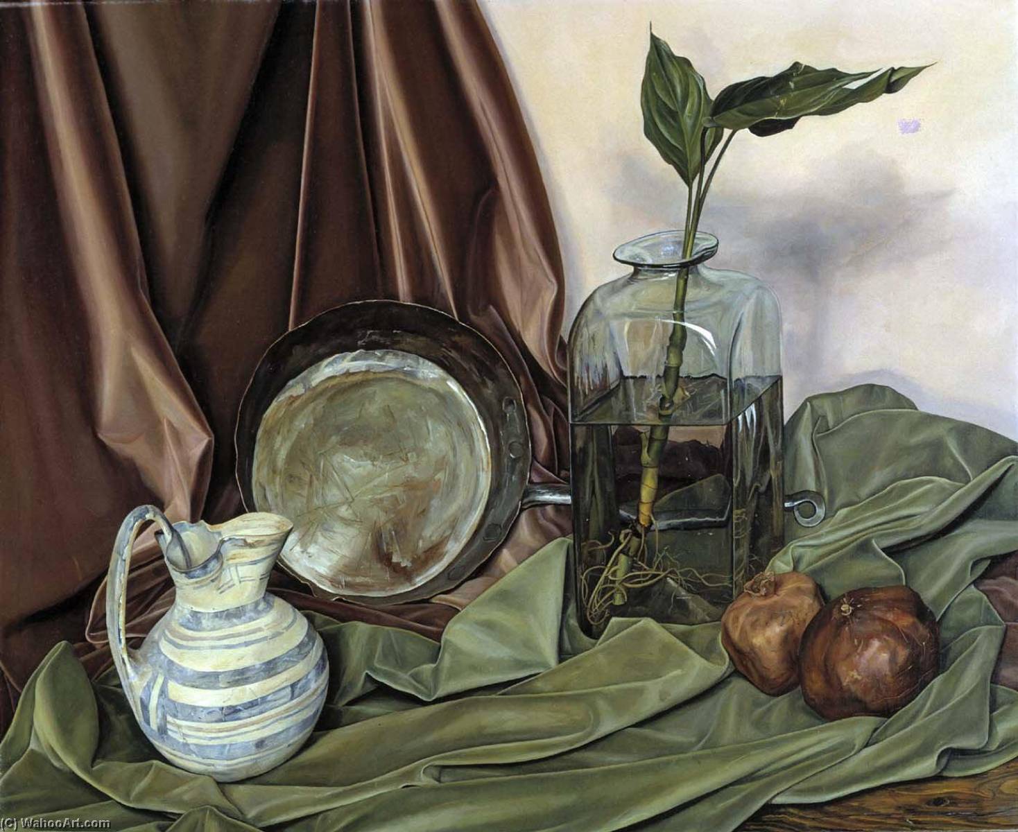 Wikioo.org - The Encyclopedia of Fine Arts - Painting, Artwork by Luigi Lucioni - Contrasting Textures