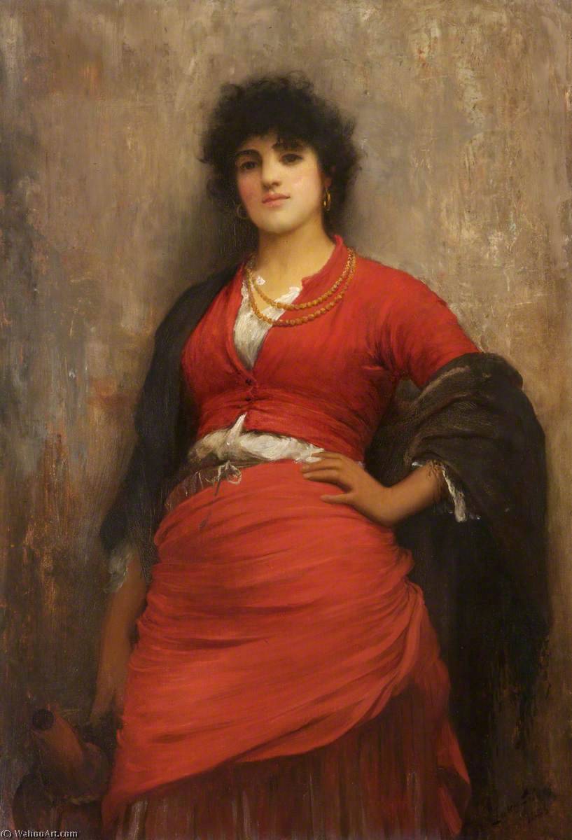 Wikioo.org - The Encyclopedia of Fine Arts - Painting, Artwork by Samuel Luke Fildes - Daughter of the Lagoons
