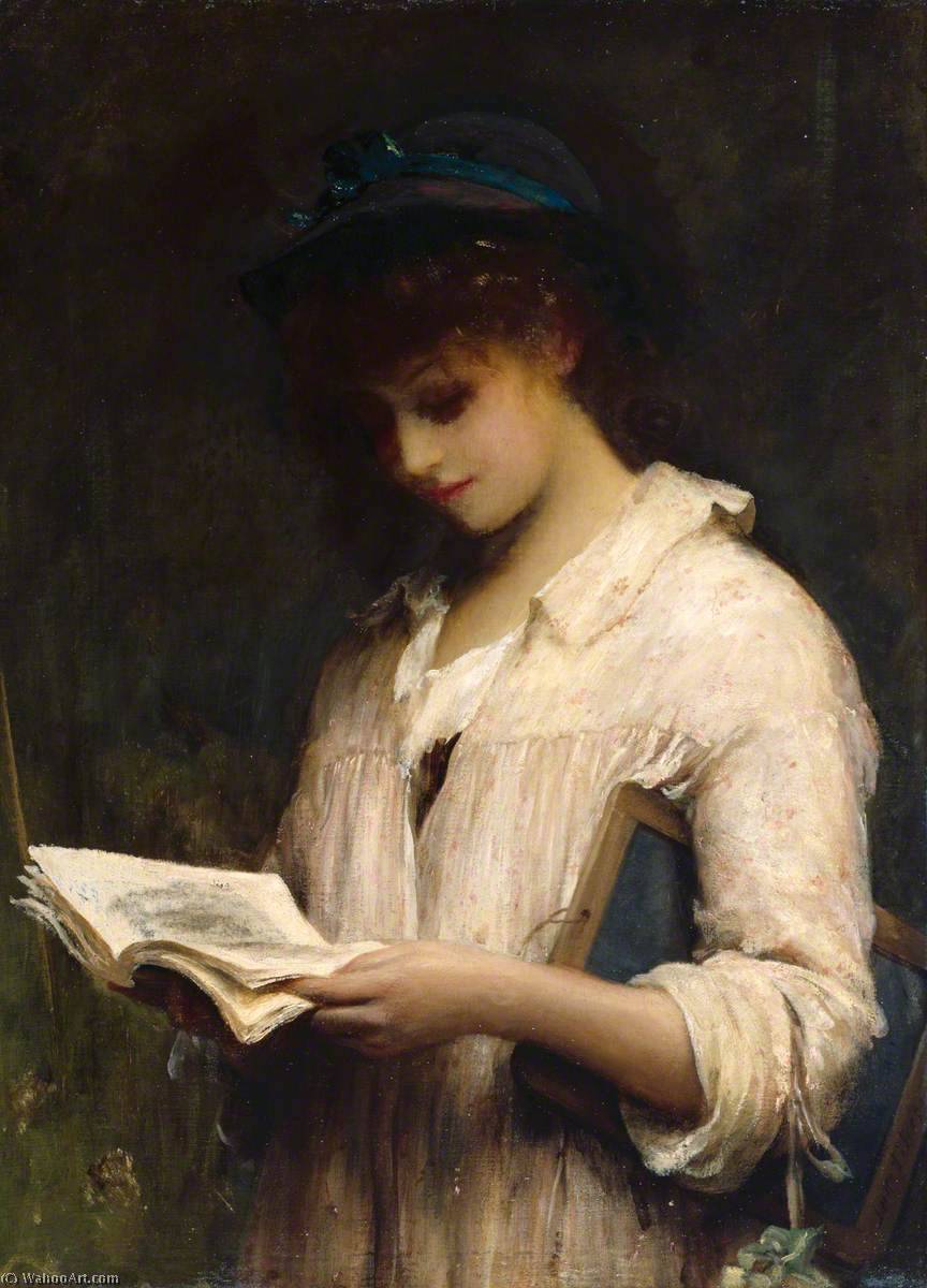Wikioo.org - The Encyclopedia of Fine Arts - Painting, Artwork by Samuel Luke Fildes - A Schoolgirl