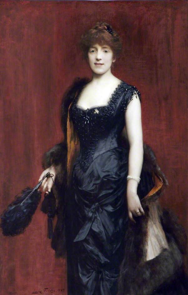 WikiOO.org - دایره المعارف هنرهای زیبا - نقاشی، آثار هنری Samuel Luke Fildes - Fanny, Lady Fildes