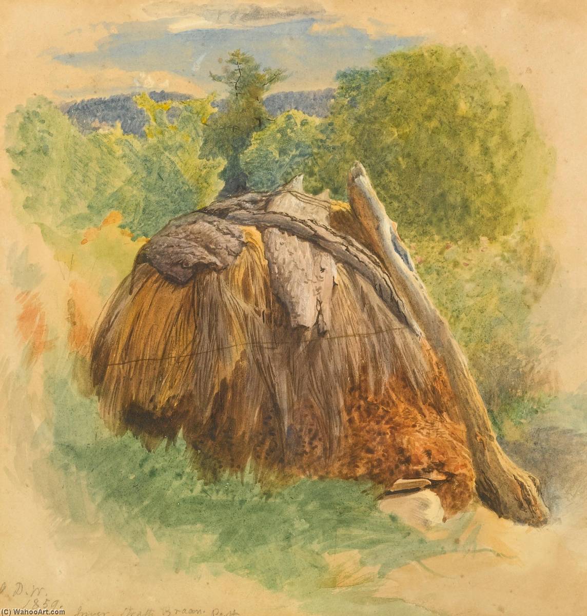 Wikioo.org - The Encyclopedia of Fine Arts - Painting, Artwork by John Dawson Watson - Haystack, Inver