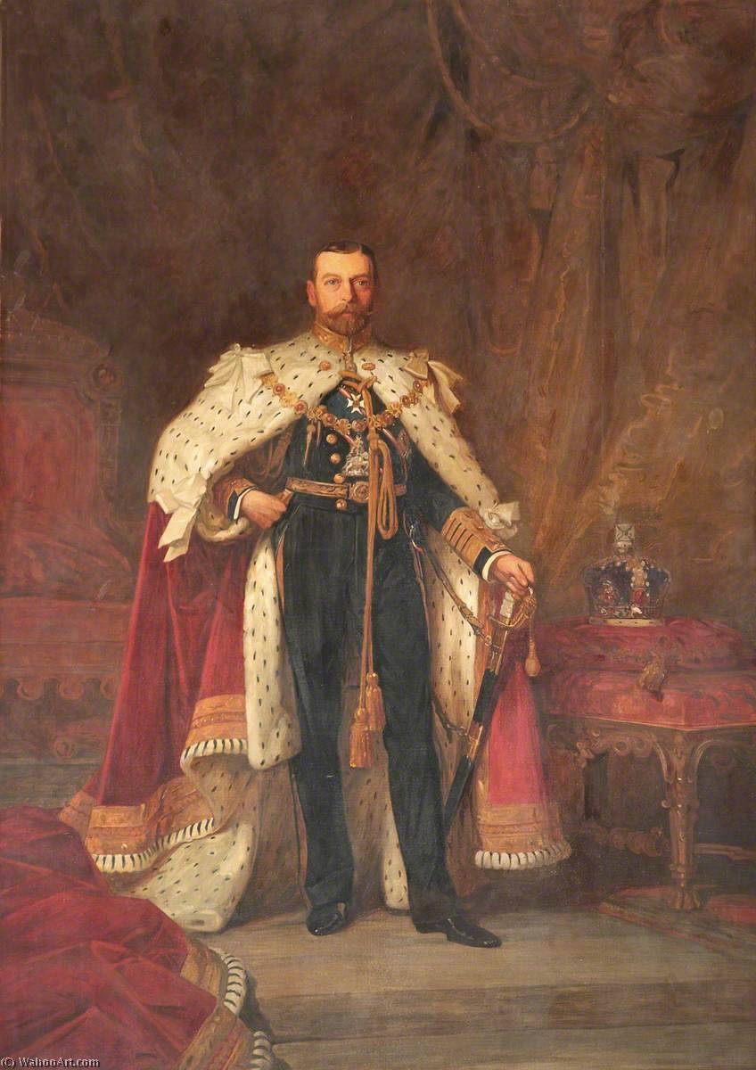 Wikioo.org - The Encyclopedia of Fine Arts - Painting, Artwork by Samuel Luke Fildes - George V (1865–1936)