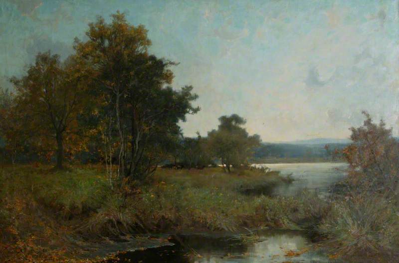 Wikioo.org - The Encyclopedia of Fine Arts - Painting, Artwork by Alfred East - Autumn