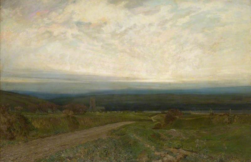 WikiOO.org - Енциклопедія образотворчого мистецтва - Живопис, Картини
 Alfred East - The Lonely Road