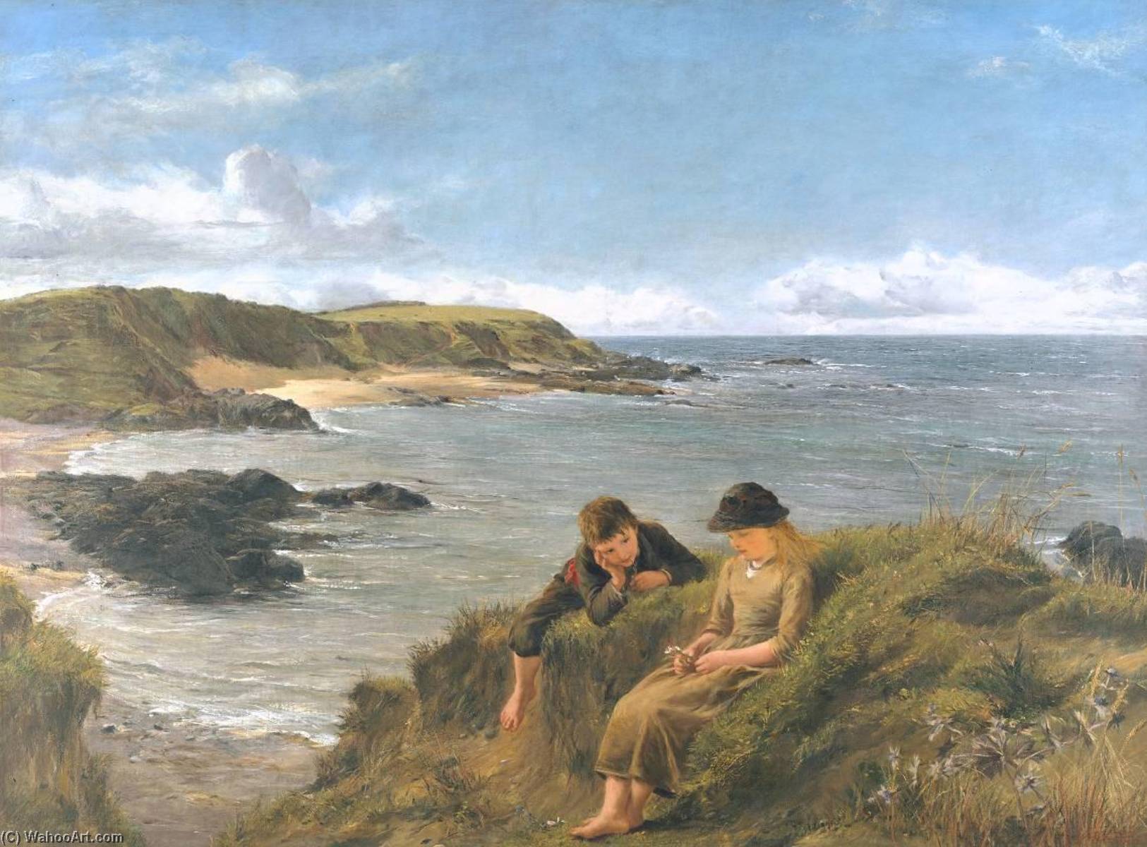 Wikioo.org – L'Encyclopédie des Beaux Arts - Peinture, Oeuvre de James Clarke Hook - de jeunes REVES