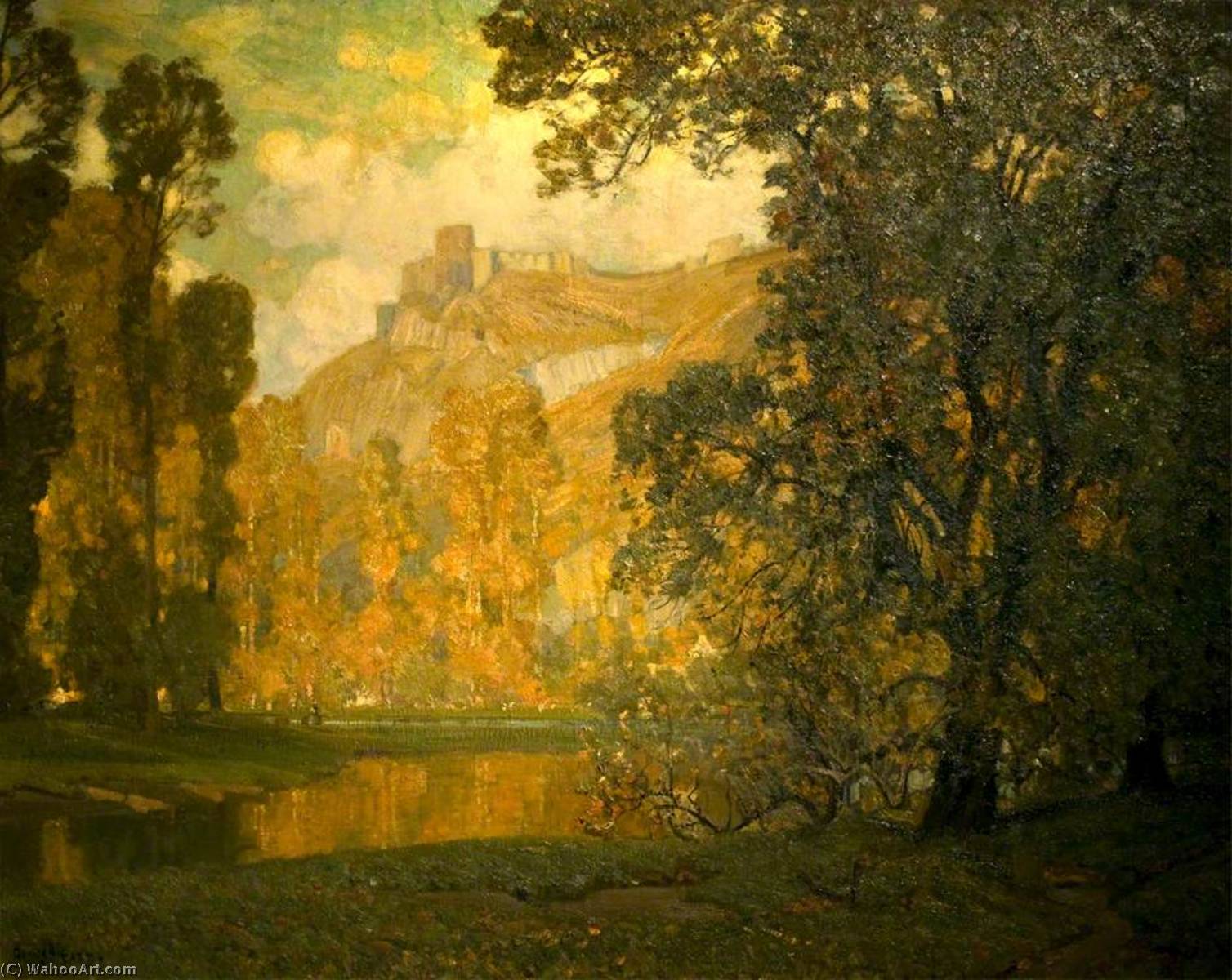 Wikioo.org - The Encyclopedia of Fine Arts - Painting, Artwork by Alfred East - Autumn in the Valley of the Seine
