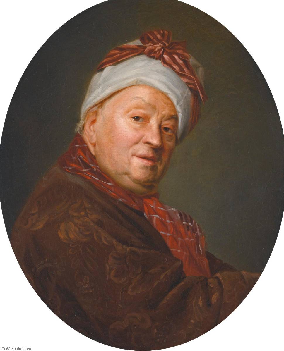WikiOO.org - Encyclopedia of Fine Arts - Schilderen, Artwork Étienne Aubry - Portrait of Étienne Jeaurat (1699 1789)