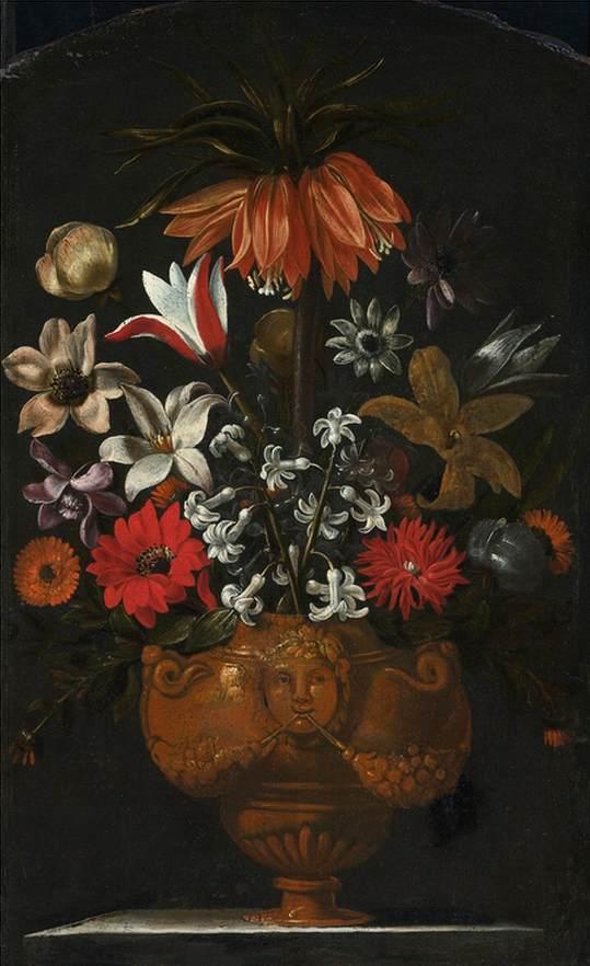 WikiOO.org - Encyclopedia of Fine Arts - Lukisan, Artwork Giacomo Recco - Still Life of Flowers