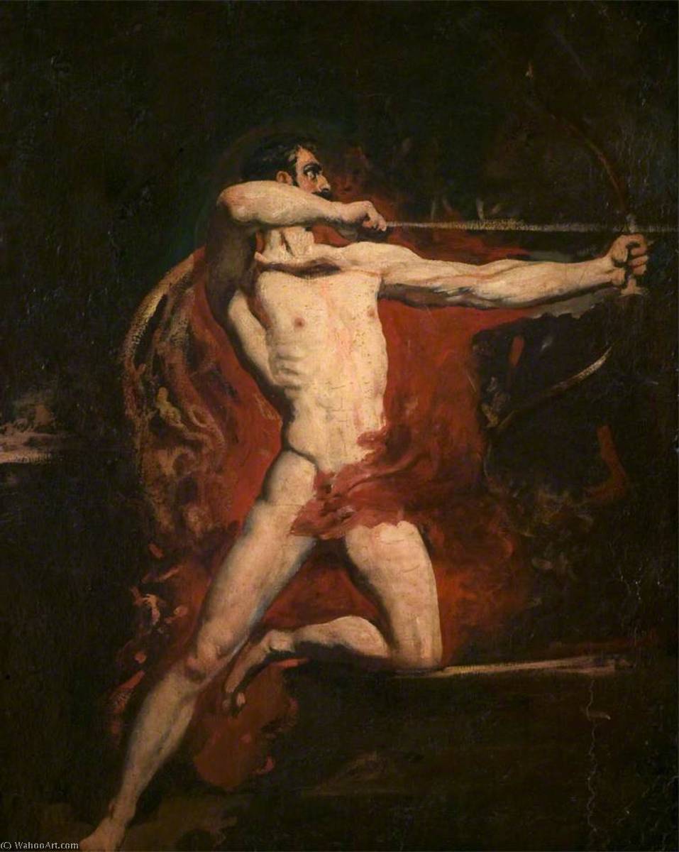 WikiOO.org - Encyclopedia of Fine Arts - Maalaus, taideteos William Etty - The Bowman