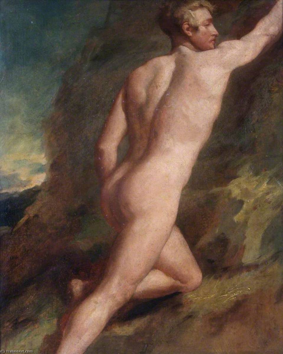 Wikioo.org - The Encyclopedia of Fine Arts - Painting, Artwork by William Etty - Male Nude Study