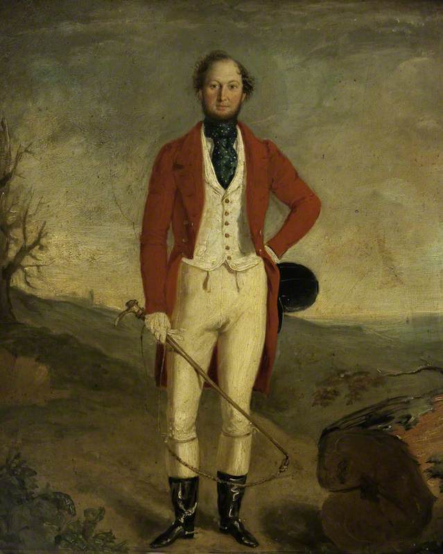 Wikioo.org - The Encyclopedia of Fine Arts - Painting, Artwork by John E Ferneley I - A Man in Hunt Uniform