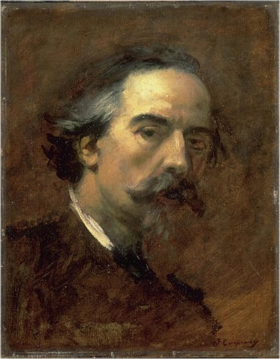 Wikioo.org - The Encyclopedia of Fine Arts - Painting, Artwork by Jean Baptiste Carpeaux - Autoportrait dit de fiançailles