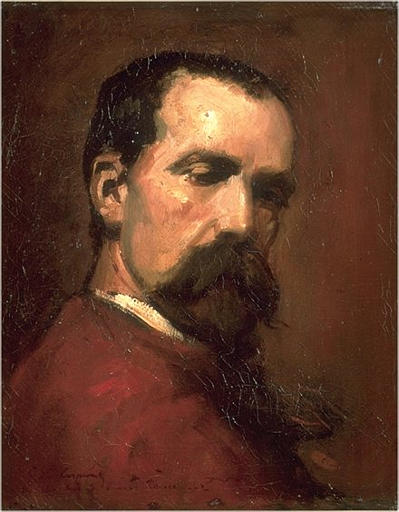 Wikioo.org - The Encyclopedia of Fine Arts - Painting, Artwork by Jean Baptiste Carpeaux - Autoportrait dit à la casaque rouge