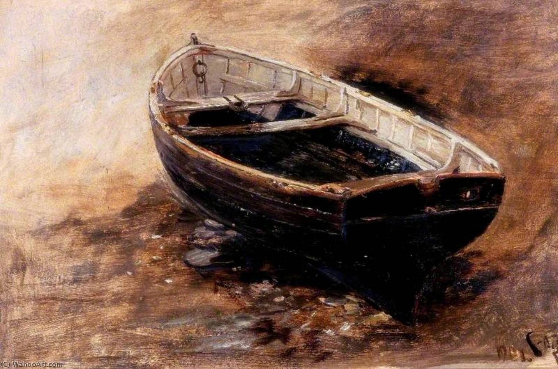 Wikioo.org - The Encyclopedia of Fine Arts - Painting, Artwork by Charles Napier Hemy - Study of a Dinghy