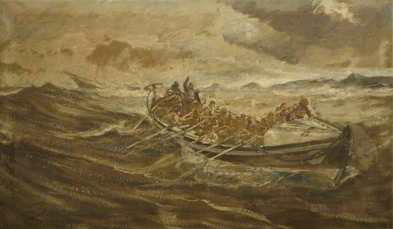 Wikioo.org - The Encyclopedia of Fine Arts - Painting, Artwork by Charles Napier Hemy - 'The Bob Newbon' Lifeboat