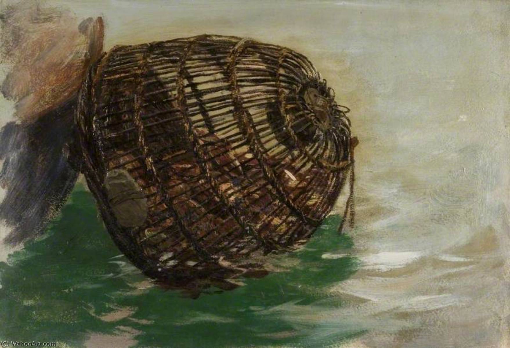 Wikioo.org - The Encyclopedia of Fine Arts - Painting, Artwork by Charles Napier Hemy - Lobster Pot