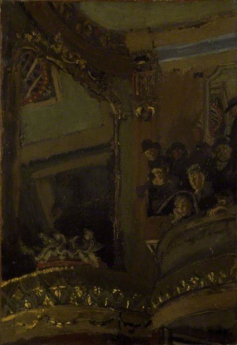 Wikioo.org - The Encyclopedia of Fine Arts - Painting, Artwork by Walter Richard Sickert - The Old Bedford Music Hall