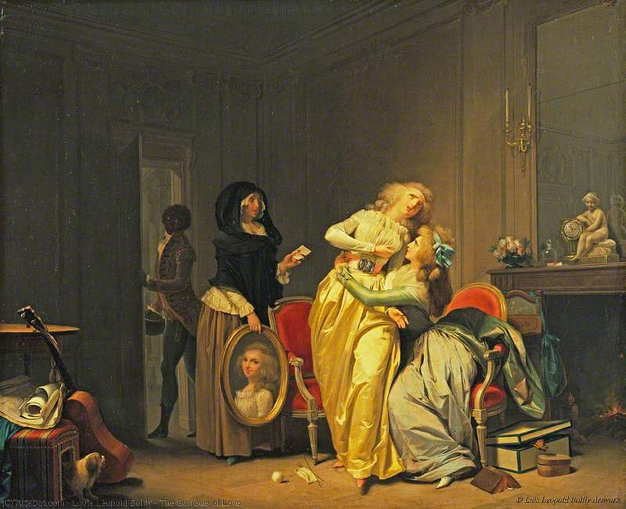Wikioo.org - The Encyclopedia of Fine Arts - Painting, Artwork by Louis Léopold Boilly - The Sorrows of Love