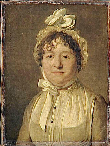 WikiOO.org - Εγκυκλοπαίδεια Καλών Τεχνών - Ζωγραφική, έργα τέχνης Louis Léopold Boilly - Portrait de femme en bonnet de gaze