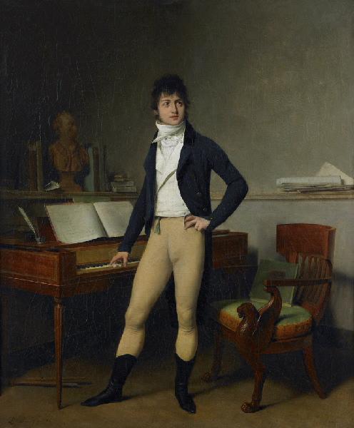 WikiOO.org - אנציקלופדיה לאמנויות יפות - ציור, יצירות אמנות Louis Léopold Boilly - Portrait du compositeur François Adrien Boieldieu