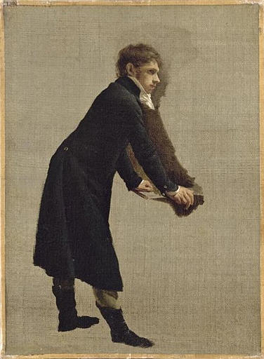 Wikioo.org - Die Enzyklopädie bildender Kunst - Malerei, Kunstwerk von Louis Léopold Boilly - PORTRÄT DE JEAN FRANÇOIS TRANSPORTER DAEL ( 1764 1840 ) , PEINTRE VON BLUME