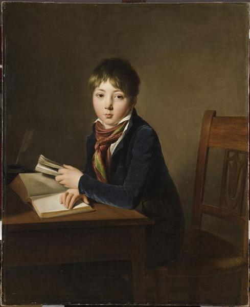 WikiOO.org - אנציקלופדיה לאמנויות יפות - ציור, יצירות אמנות Louis Léopold Boilly - Portrait de Julien Boilly enfant