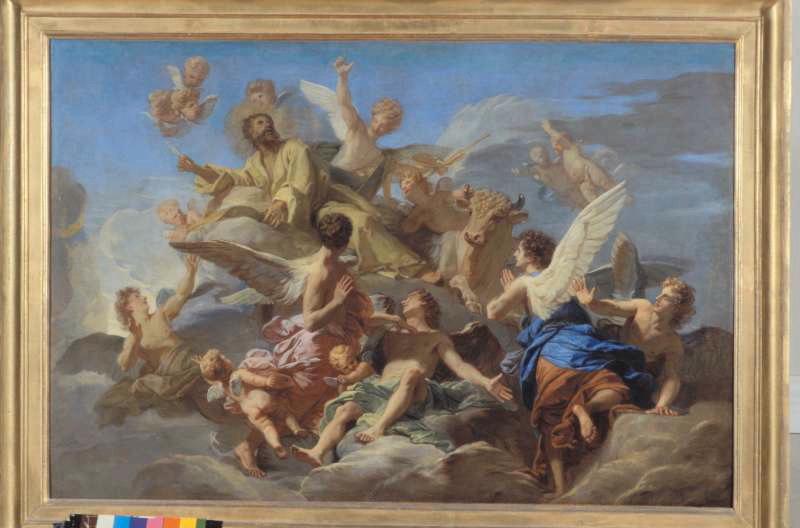 Wikioo.org – L'Enciclopedia delle Belle Arti - Pittura, Opere di Jean Baptiste Jouvenet - Apotheose de Santo Luc