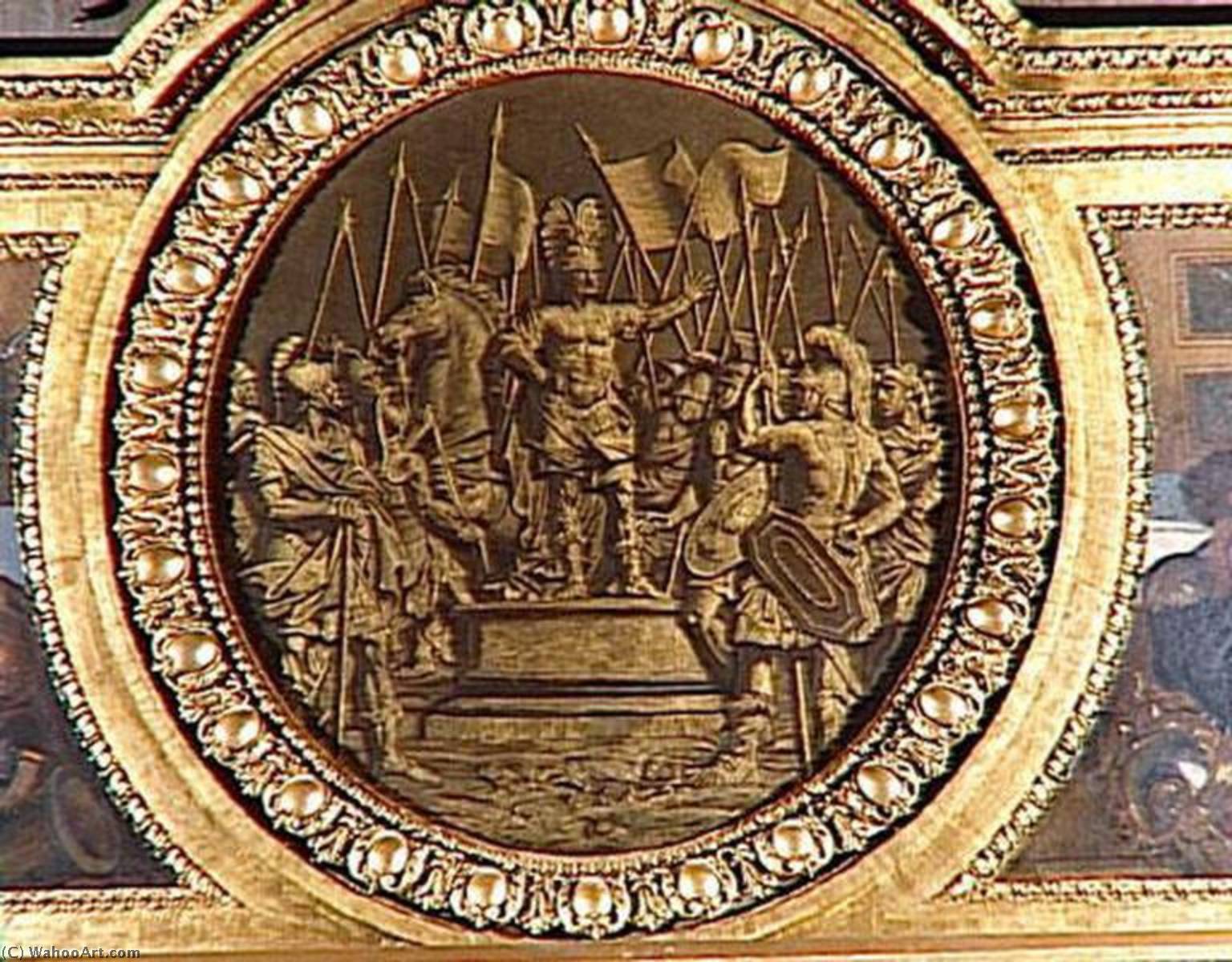 WikiOO.org - Енциклопедия за изящни изкуства - Живопис, Произведения на изкуството Jean Baptiste Jouvenet - CYRUS HARANGUANT SES TROUPES