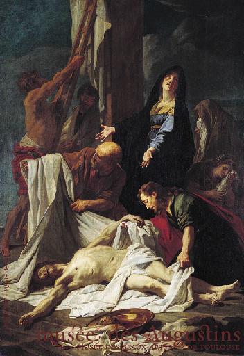 WikiOO.org - Güzel Sanatlar Ansiklopedisi - Resim, Resimler Jean Baptiste Jouvenet - Le Christ descendu de la Croix