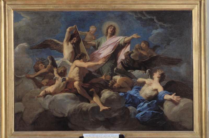 Wikioo.org - The Encyclopedia of Fine Arts - Painting, Artwork by Jean Baptiste Jouvenet - Apothéose de Saint Jean